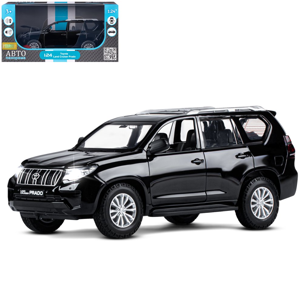 841868_img_0 Машинка металлическая, 1:24, Land Cruiser Prado, черный 1
