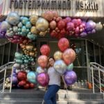 Метр Гирлянда разнокалиберная Хром