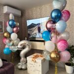 Композиция из шаров на гендер пати 3252